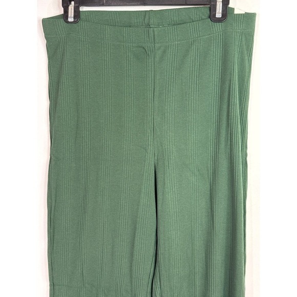 AERIE High Rise Flared Ribbed Legging Dark Green Large NWT - Picture 3 of 9